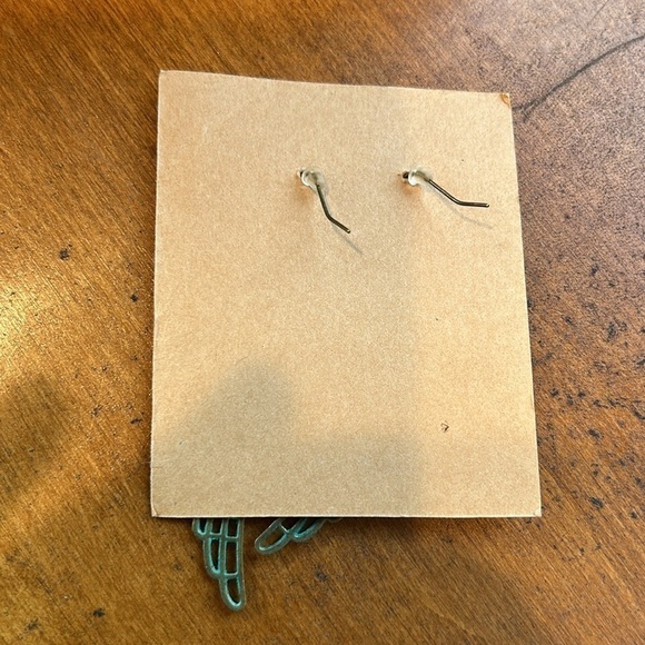 Bohemian hand crafted artisan angel single dangle earrings new multicolor - Picture 5 of 6